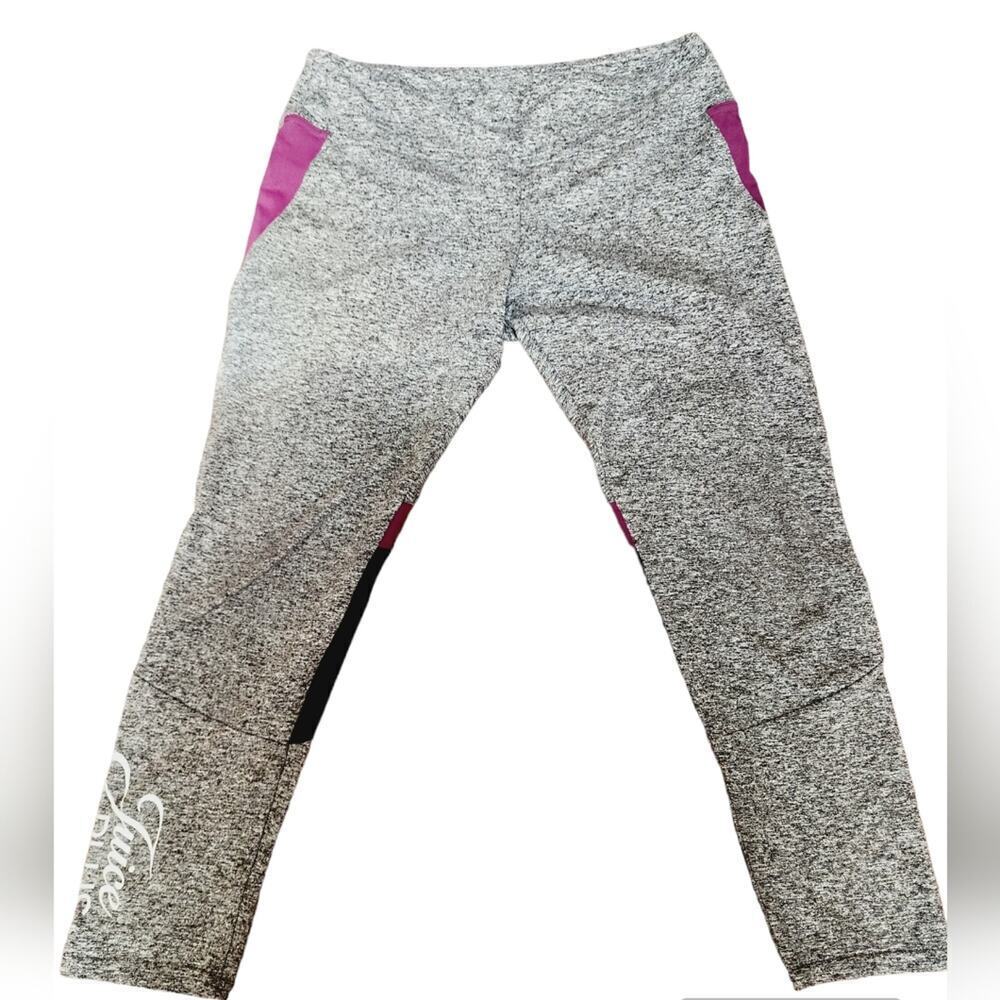 JUICY PLUS GRAY/PURPLE LEGGINGS SIZE LARGE